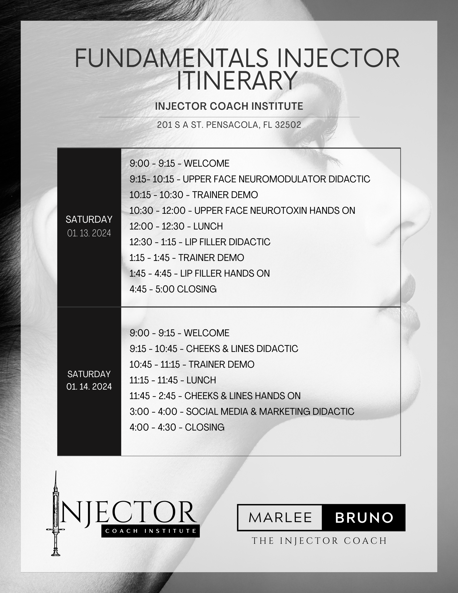 Fundamentals Injector Itinerary