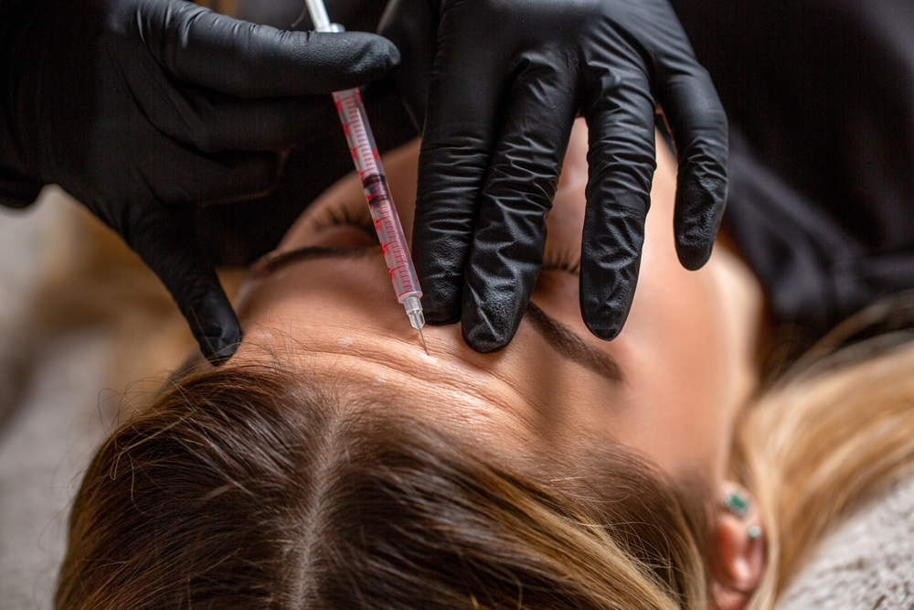 woman getting Botox for forehead in Pensacola FL