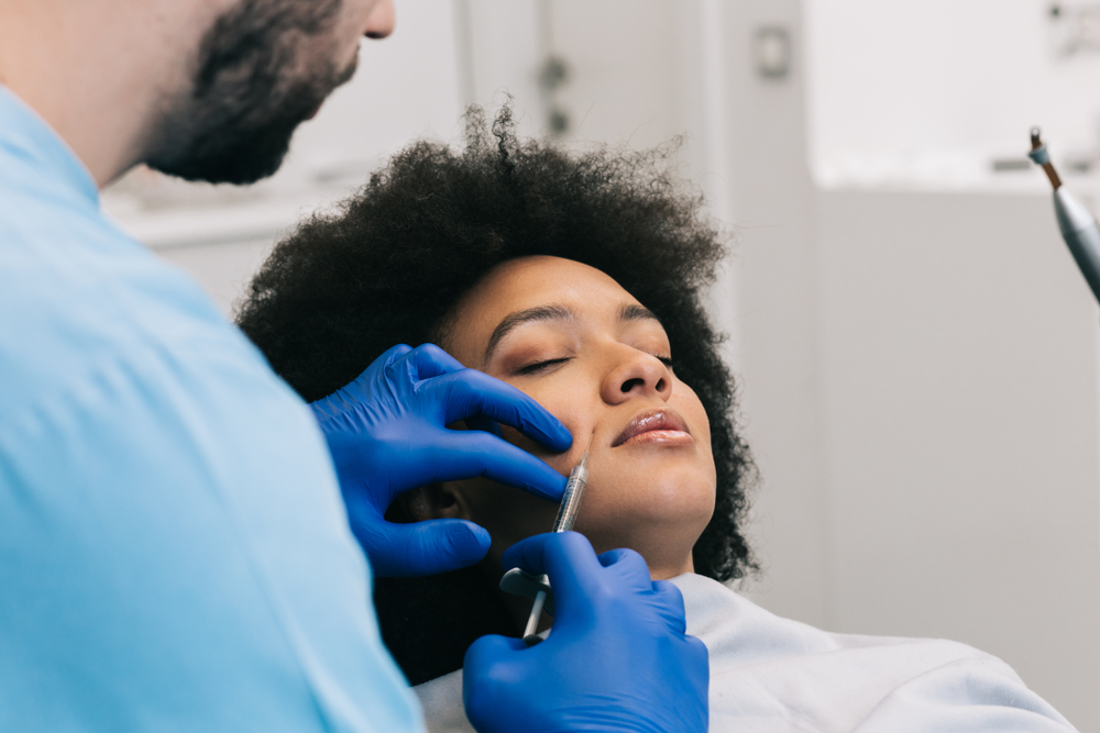 woman getting Botox for mouth lines in Pensacola FL